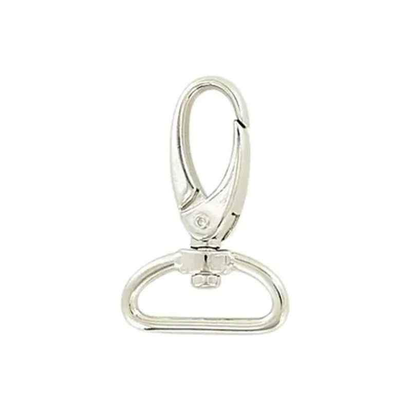 1 Shiny Nickel, Lever Swivel Snap Hook, Zinc Alloy-PK4, #P-2240-NP