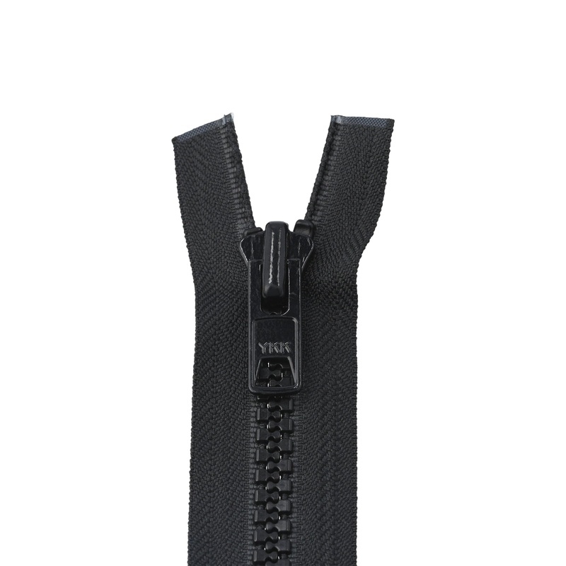 #10 Vislon, Black, 36 YKK Separating Jacket Zipper, Plastic, #10VF-36-BLK