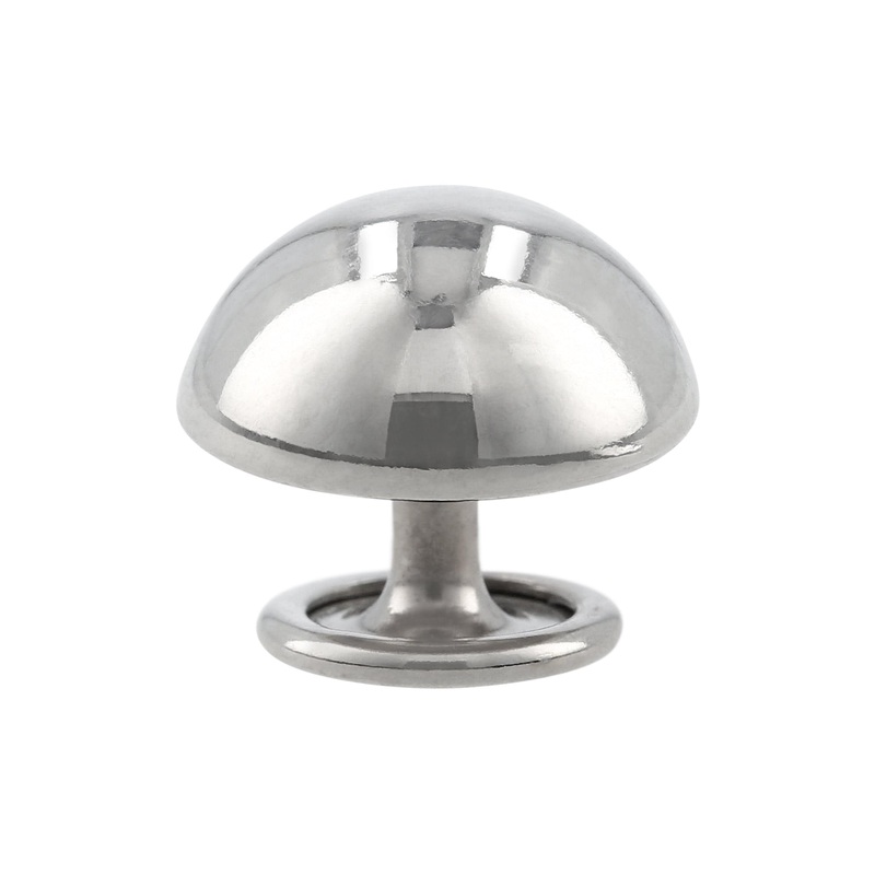 12.7mm Shiny Nickel, Stud With Tack, Zinc Alloy-PK5, #P-2591