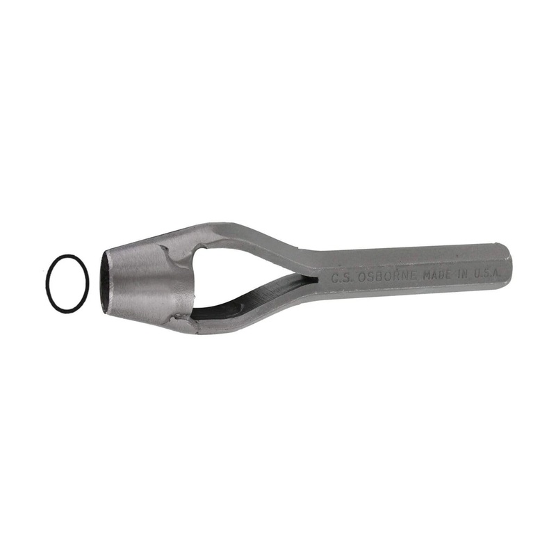 #16, C.S Osborne Oval Drive Punch, Steel, #T-158-16