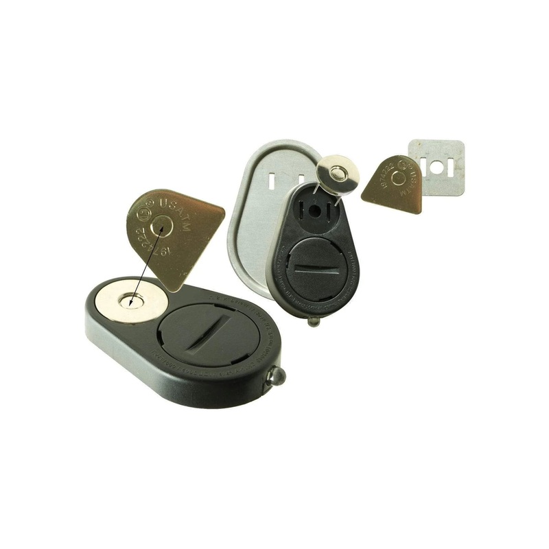 2 Black, Magnetic Snap Purse Light, Plastic, #P-2757