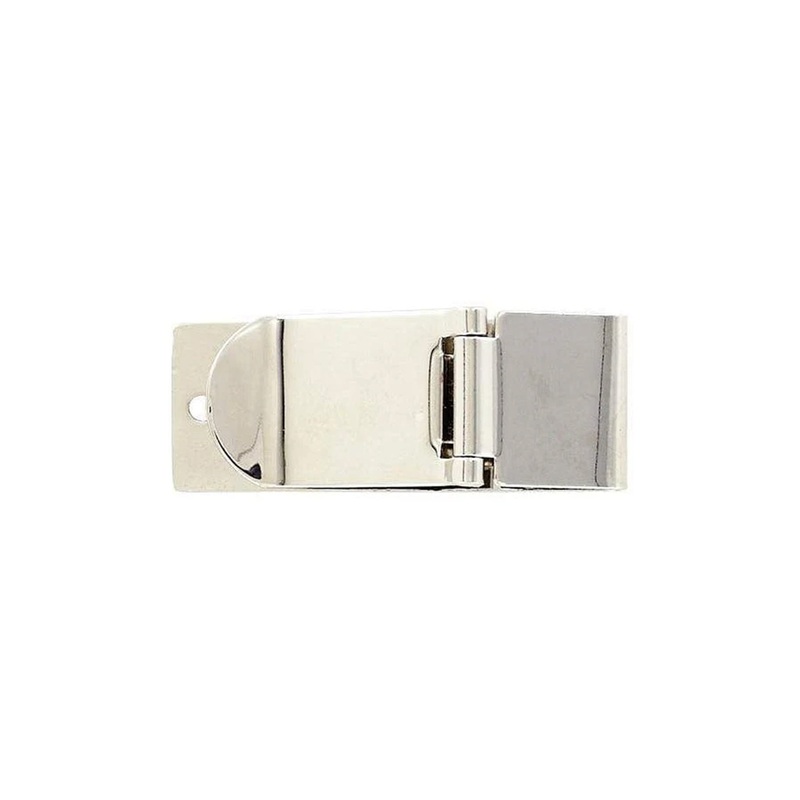 2 Polished Nickel, Money Clip, Steel, #C-1816