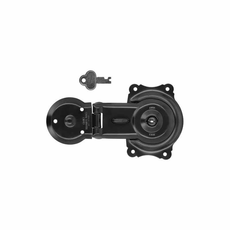 3 1/2 Black, Trunk Lock, Steel, #G-1-BLK