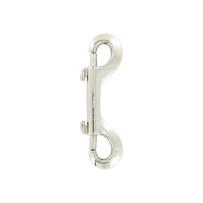 3 1/2 Nickel, Double End Bolt Snap Hook, Zinc Alloy, #P-2368