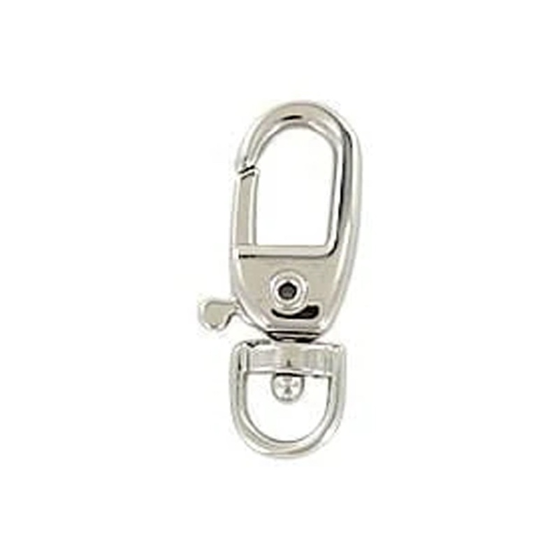 3/16 Shiny Nickel, Trigger Swivel Snap Hook, Zinc Alloy-PK5, #P-2573-NIC