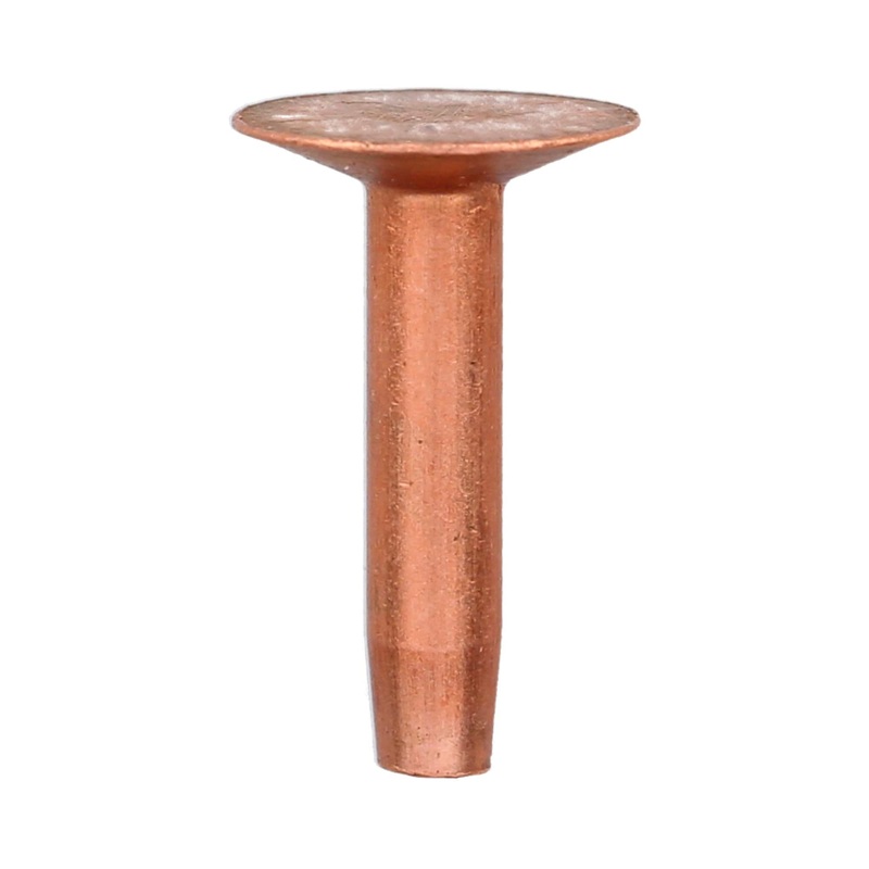 3/4 Copper, #9 Rivet with Burr 1lb Box, Copper, #L-307-9-B