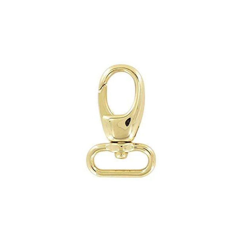 3/4 Shiny Gold, Lever Swivel Snap Hook, Zinc Alloy-PK4, #P-2273-GOLD