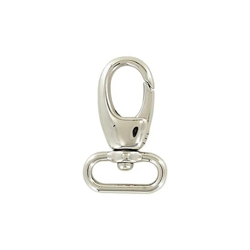 3/4 Shiny Nickel, Lever Swivel Snap Hook, Zinc Alloy-PK4, #P-2273-NIC