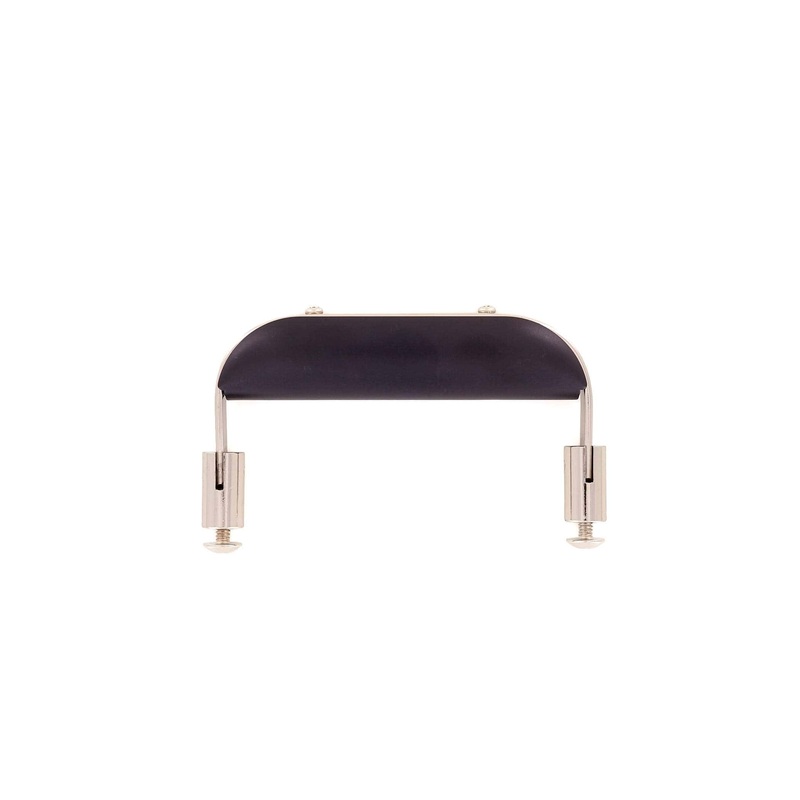 4 1/2 Black, Handle with Shiny Nickel Hardware, Plastic/Steel, #L-157-BLK-NP