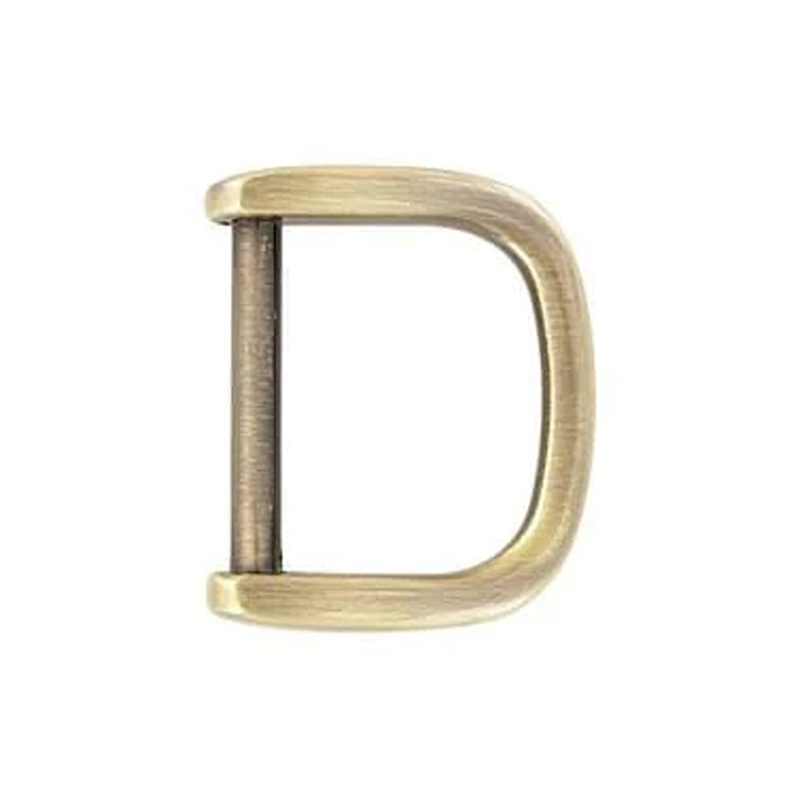 5/8 Antique Brass, Solid D Ring, Zinc Alloy-PK5, #P-2639-ANTB