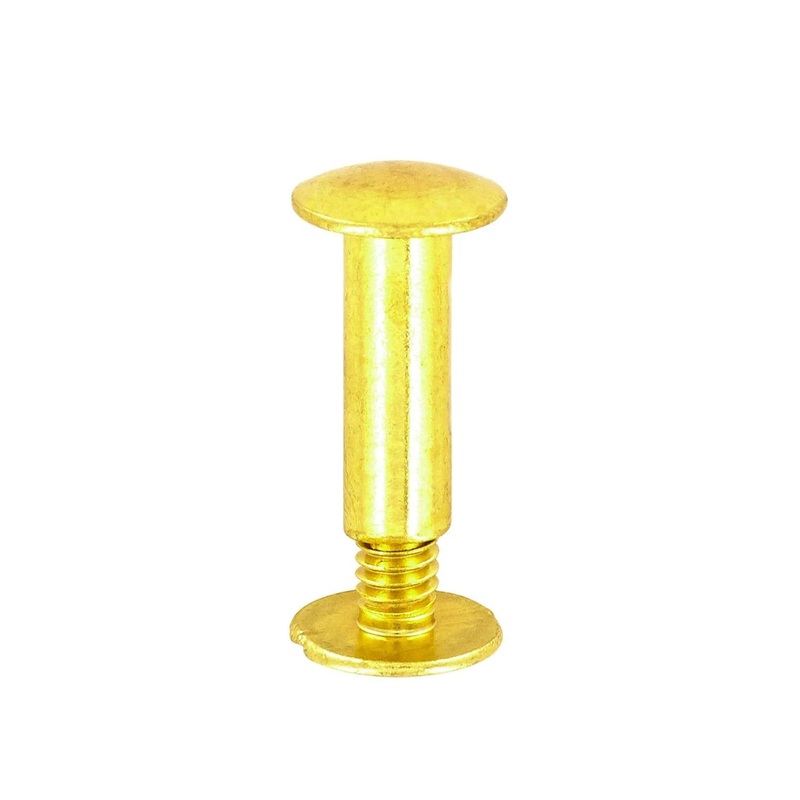 5/8 Brass, Chicago Screw, Solid Brass PK10, #L-156-5-8