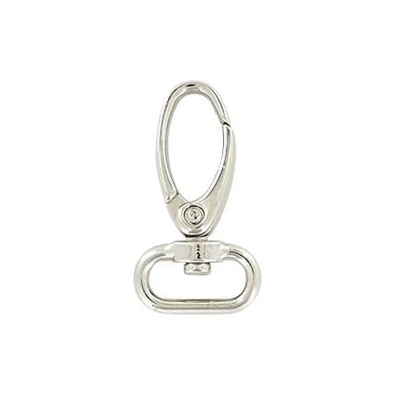 5/8 Shiny Nickel, Lever Swivel Snap Hook, Zinc Alloy-PK5, #P-2829-NIC