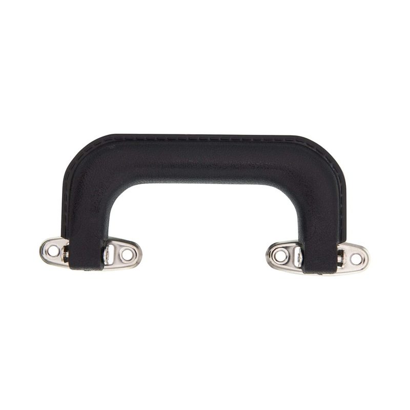 5 Black, Handle with Nickel Hardware, Plastic, #L-635-NP