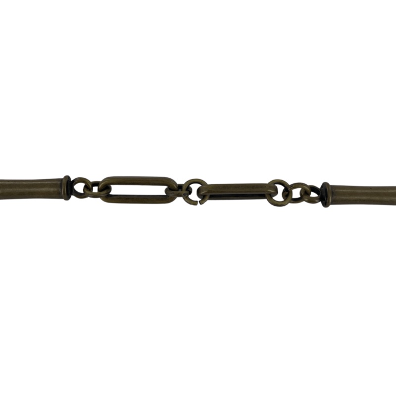 6/16 Antique Brass, Chain Handle, Zinc Alloy, #P-3035-ANTB
