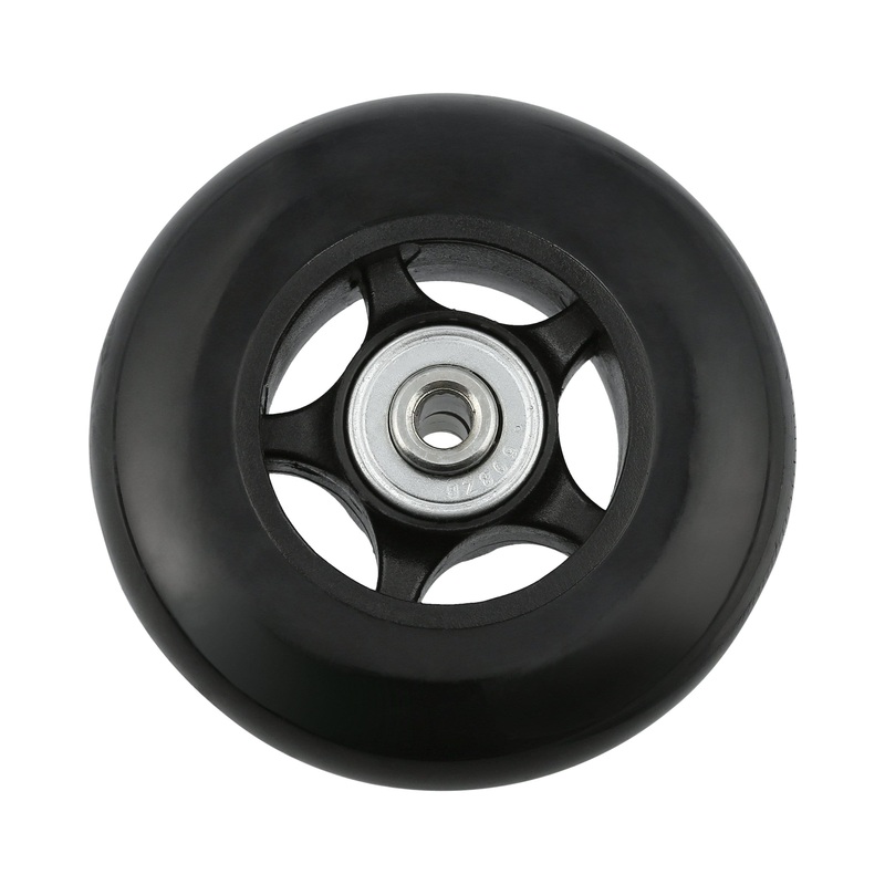 78mm Black, Ball Bearing Wheel, Plastic, #L-3624