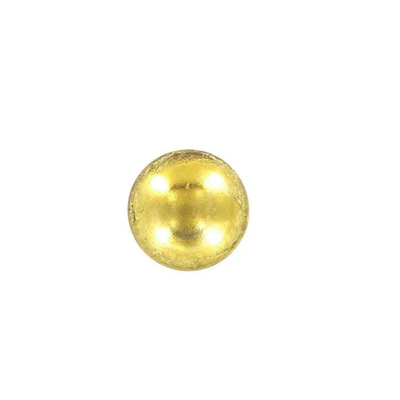 9mm Gold, Push Button, Steel – PK10, #A-55BU-1-BP