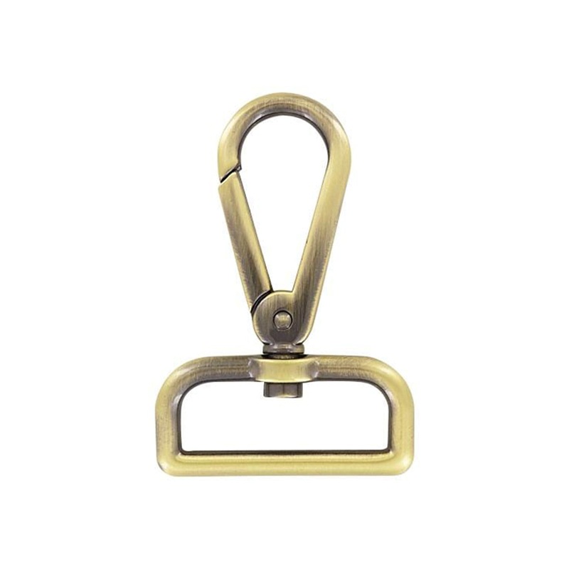 1 1/2 Antique Brass, Lever Swivel Snap Hook, Zinc Alloy-PK4, #P-2831-ANTB