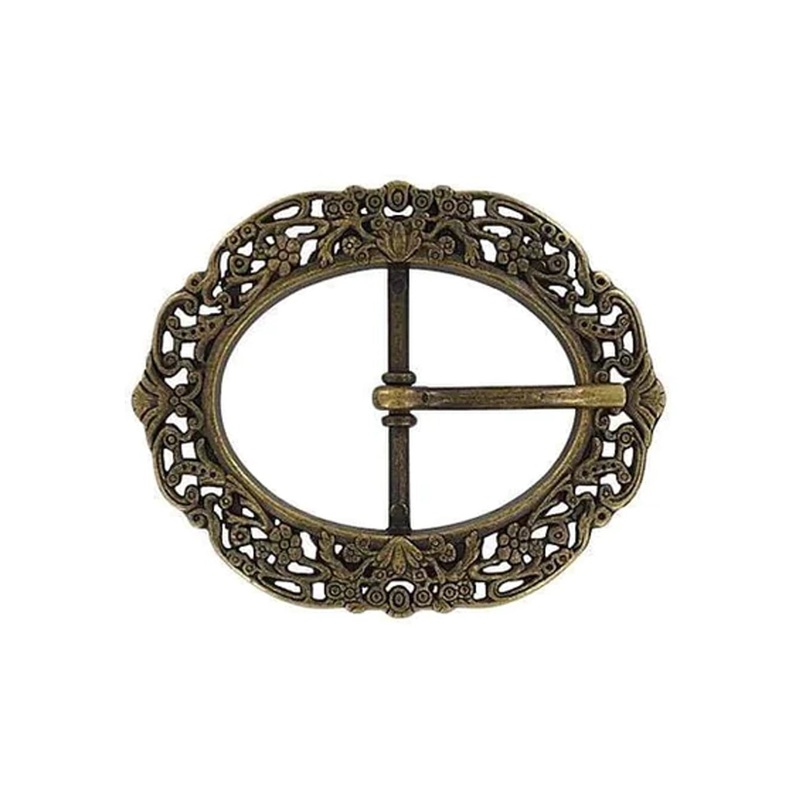 1 1/4 Antique Brass, Artisan Center Bar Buckle, Zinc Alloy, #C-1811-ANTB