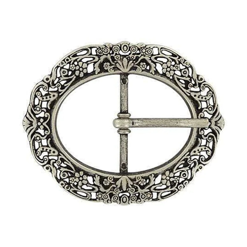 1 1/4 Antique Nickel, Artisan Center Bar Buckle, Zinc Alloy, #C-1811-ANTN