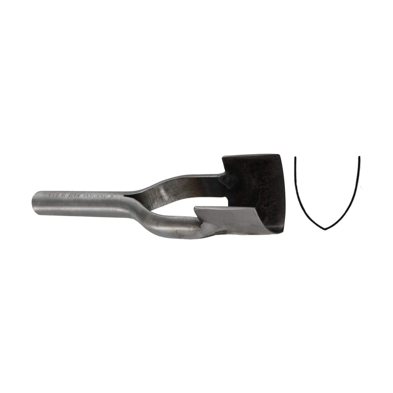 1 1/8, C.S Osborne Strap End Punch, Steel, #T-0150-1-1-8