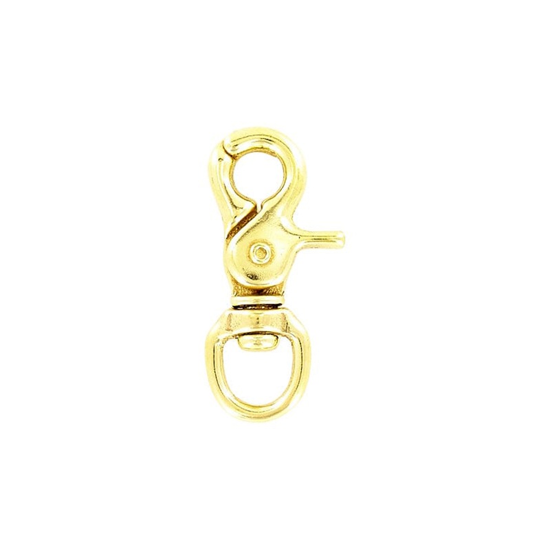 1/2 Brass, Trigger Swivel Snap Hook, Solid Brass, #P-1439