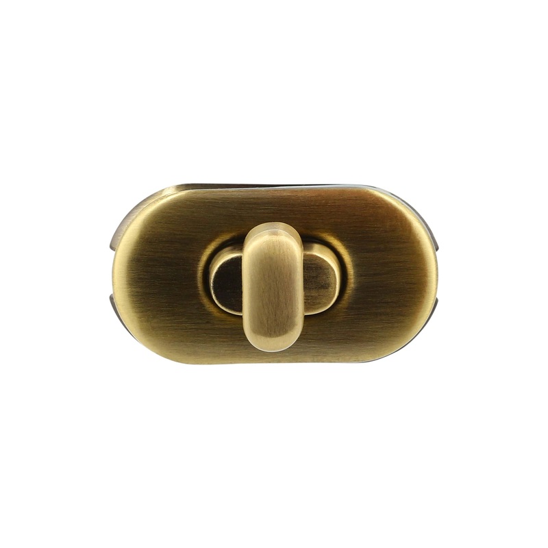 1 3/8 Brushed Antique Brass, Turn Lock, Zinc Alloy, #P-2469-ANTB