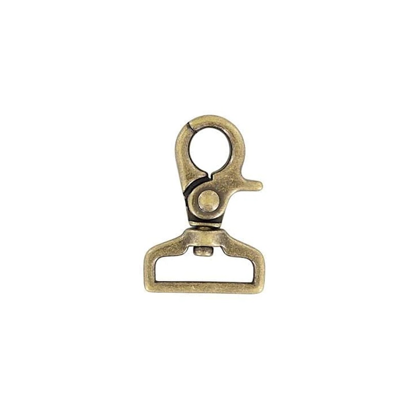 1 Antique Brass, Trigger Swivel Snap Hook, Zinc Alloy-PK4, #P-2946-ANTB