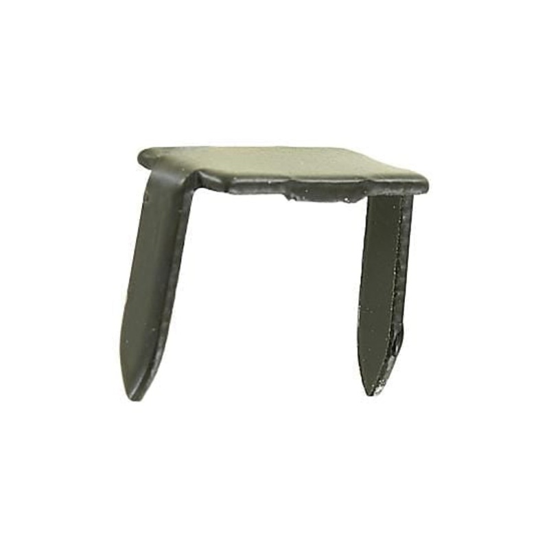 #10 Black, 2-Prong Bottom Stop, Zinc Alloy-PK10, #10M-2P-BLK
