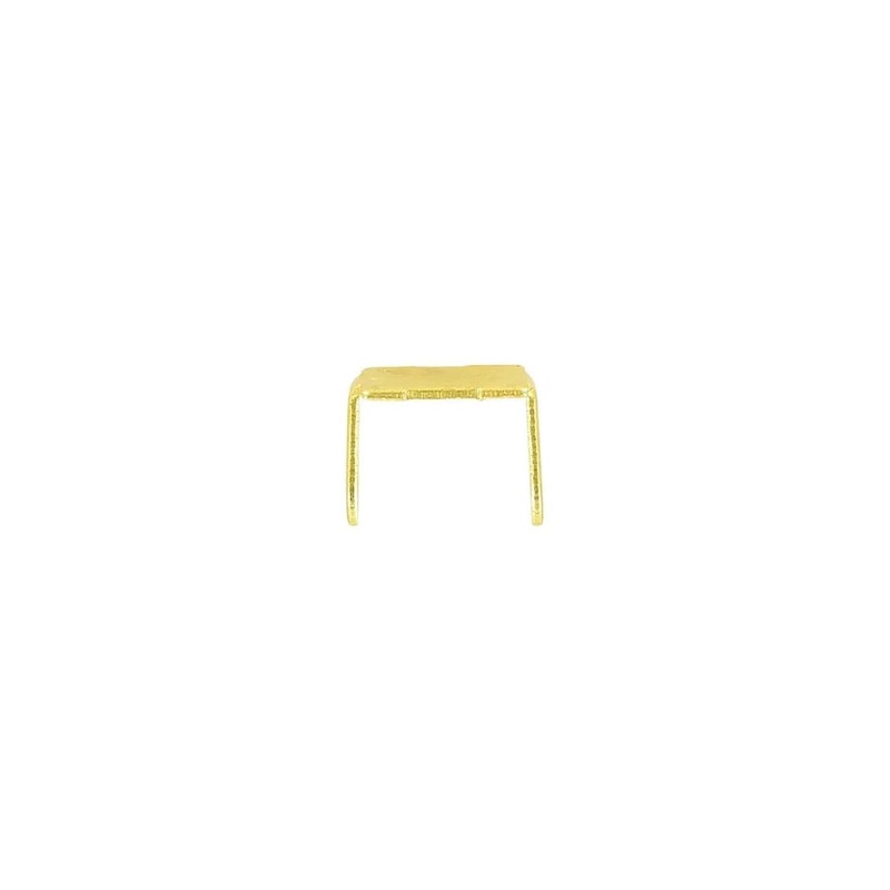 #10 Brass, 2-Prong Bottom Stop, Zinc Alloy-PK10, #10M-2P-BP