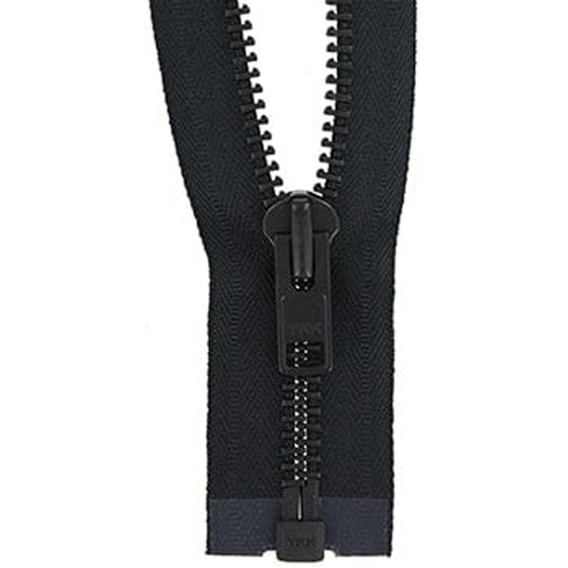 #10 Metal, Black, 36 Separating Bomber Jacket Zipper with Black Oxide Teeth, #9BJ-36-BLK-OX