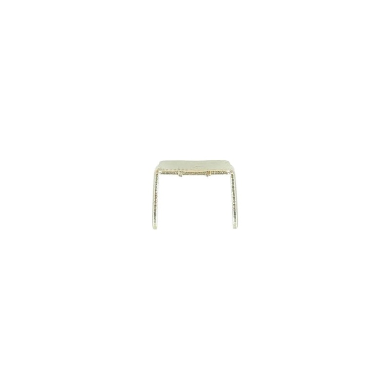 #10 Nickel, 2-Prong Bottom Stop, Zinc Alloy-PK10, #10M-2P-NP