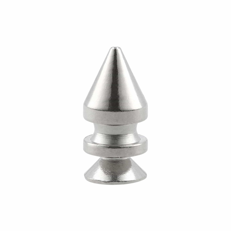 12mm Nickel, Spike Stud with Screw, Solid Brass – PK10, #C-1551