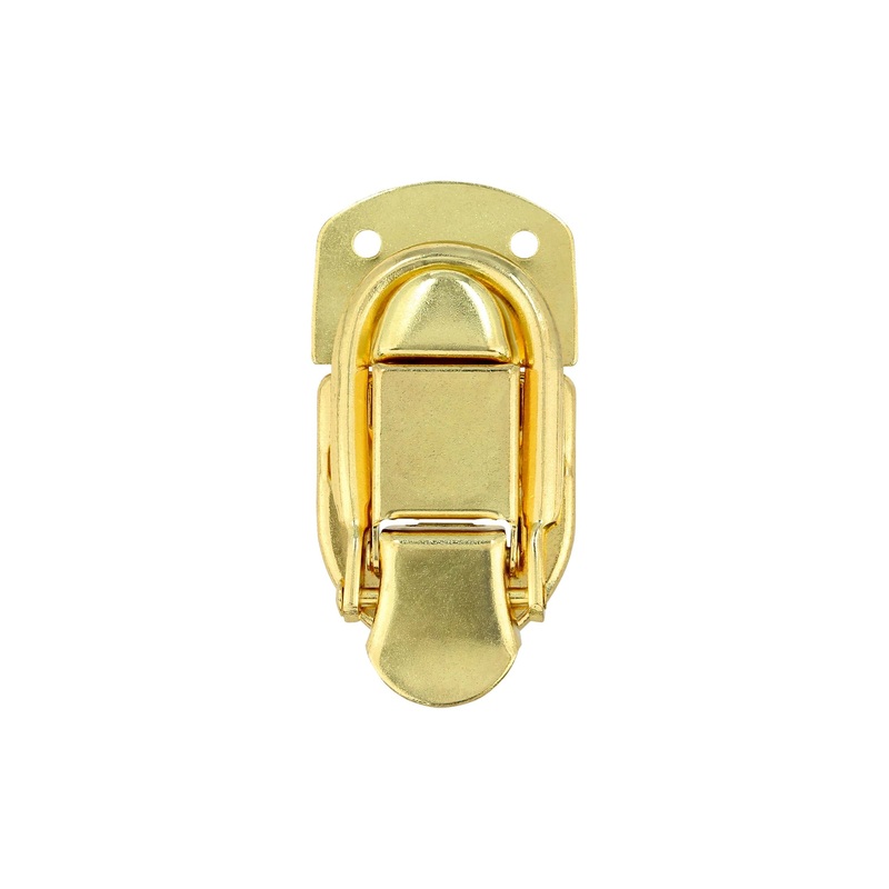 2 7/16 Brass, Latch Lock Drawbolt, Steel, #L-2026-BP