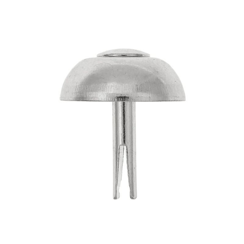 20mm Nickel, Round Handbag Bottom Stud, Steel-PK10, #197-10-16-NP