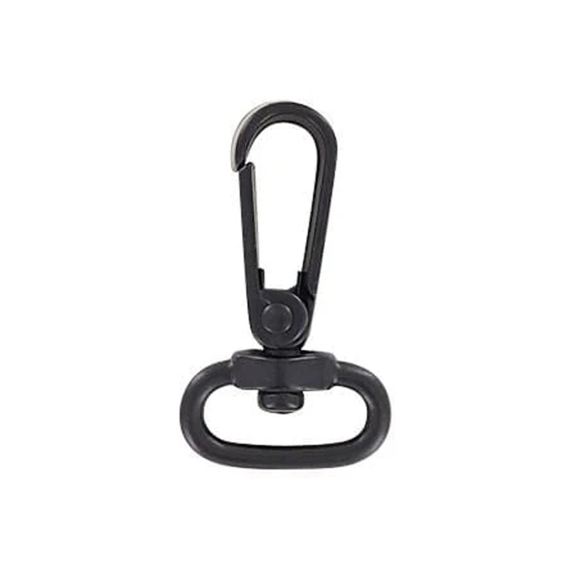 3/4 Matte Black, Lever Swivel Snap Hook, Zinc Alloy-PK4, #P-2241-BLK