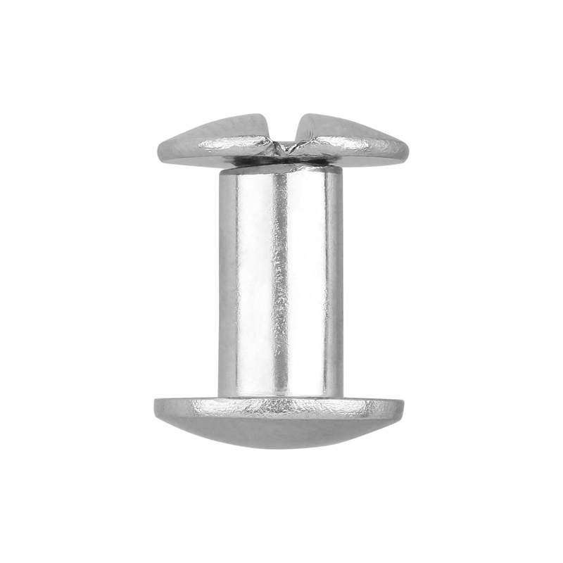 3/8 Nickel, Chicago Screw, Solid Brass PK10, #L-156-3-8SBN