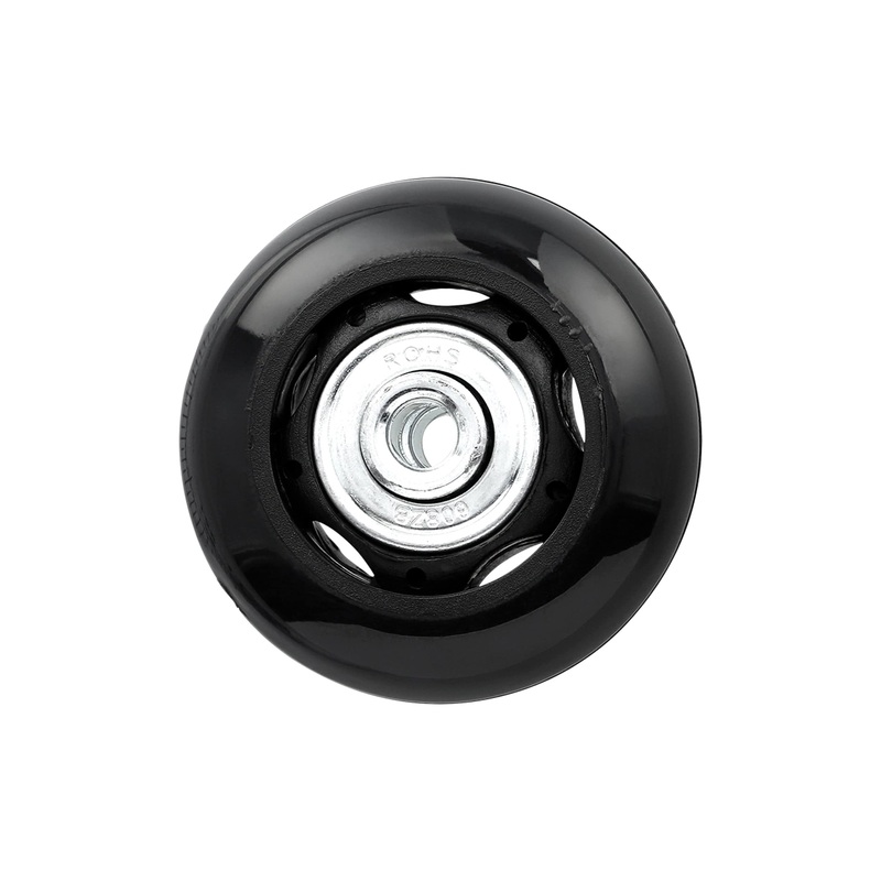 50mm Black, Ball Bearing Inline Skate Wheel, Plastic, #L-3726