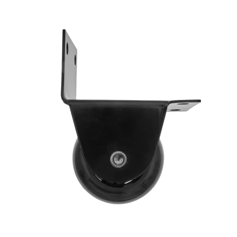 50mm Black, Ball Bearing Wheel with Housing, Steel, #L-3720