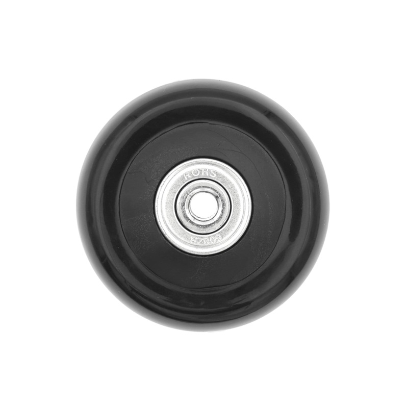 58mm Black, Ball Bearing Inline Skate Wheel, Plastic, #L-3814