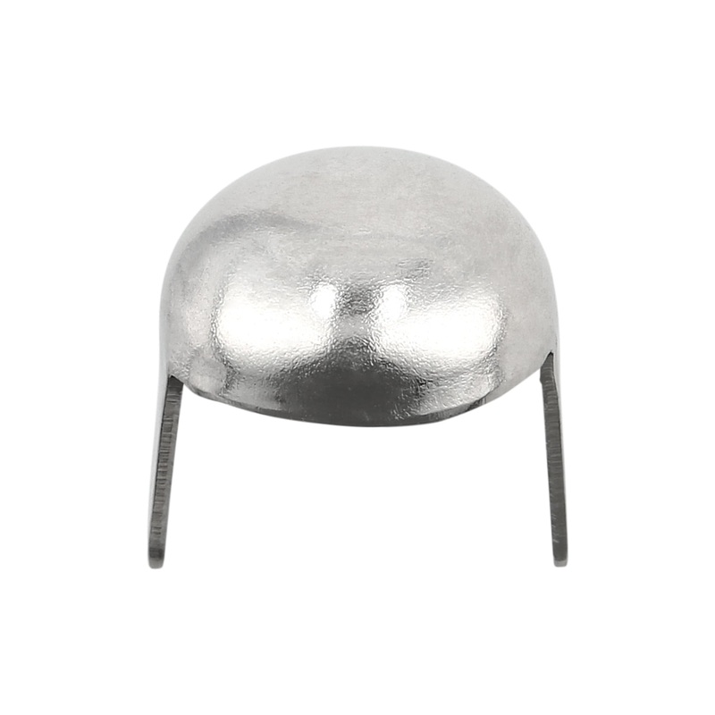 9.5mm Nickel, Round Head Spot, Solid Brass-PK25, #P-2336