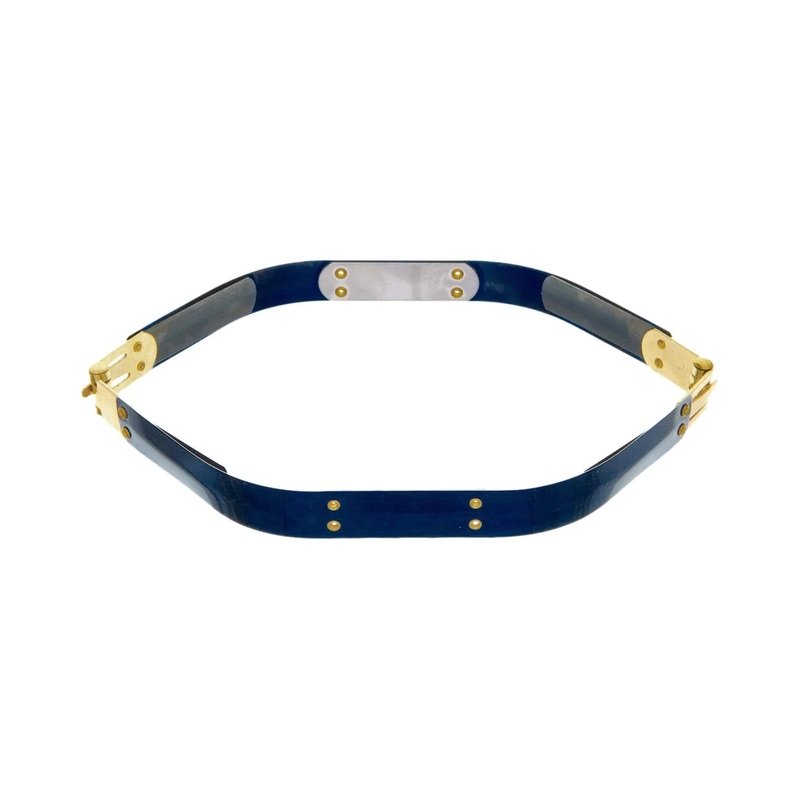 9, Facile Hexagonal Frame with Brass Hinges, Steel, #A-44-9
