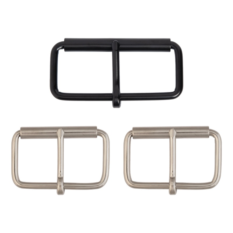 #100 Buckle, One-Tongue|4″|2-1/2″|3″|Black|Nickel Plated|Stainless Steel