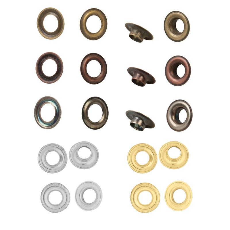#110 Grommet|3/8″|3/16″|1/4″|5/16″|1/2″|Antique Brass|Antique Copper|Antique Nickel|Nickel Brass|Solid Brass