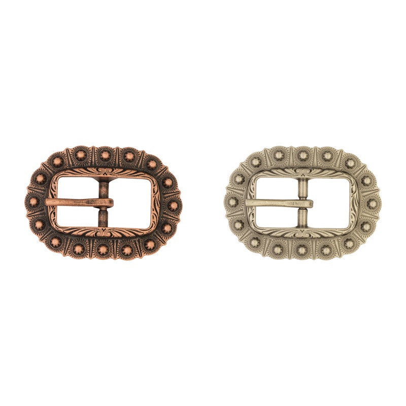 #1584 Oval Berry Buckle|5/8″|3/4″|1″|Antique Copper|Antique Nickel