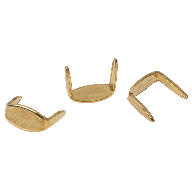 #15S4 Loop Staples|Brass Plated|Nickel Plated|Solid Brass