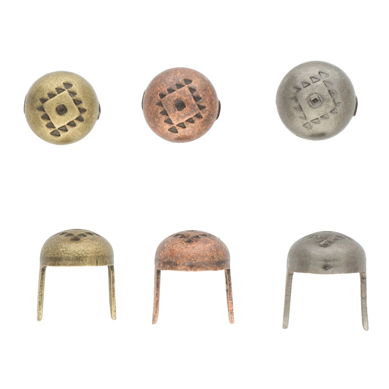 #2085 Aztec Spot|1/4″|5/16″|Antique Brass|Antique Copper|Antique Nickel
