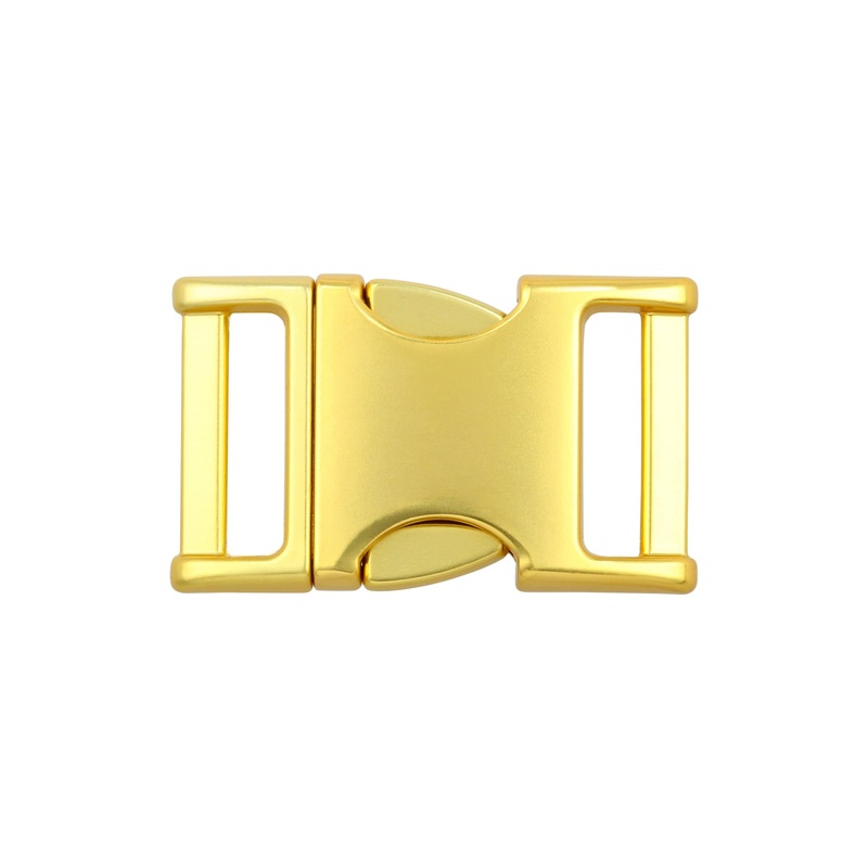 3/4 Matte Brass, Side Squeeze Buckle, Zinc Alloy, #C-250-3-4-BRS