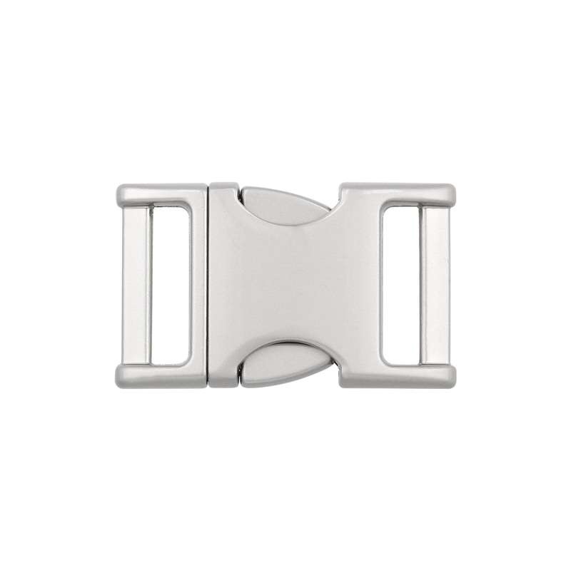 3/4 Matte Grey, Side Squeeze Buckle, Zinc Alloy, #C-250-3-4-GRY