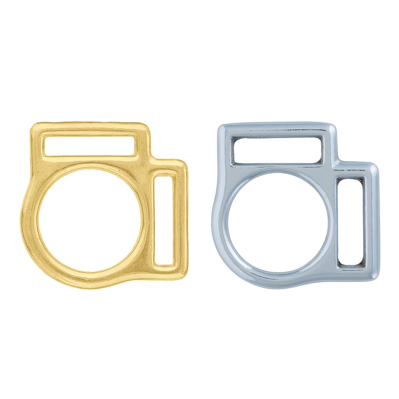 #369 2-Sided Halter Square|5/8″|3/4″|1″|Chrome Over Brass|Solid Brass