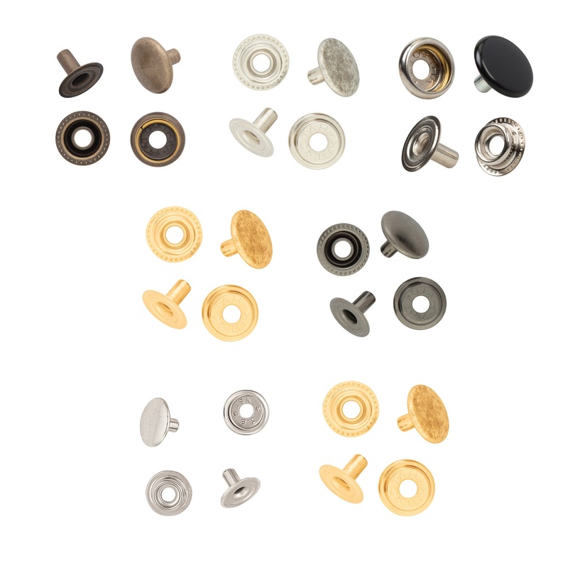 4P Line 24 Durable Snap|Antique Brass|Antique Nickel|Black|Brass Plated|Gunmetal|Nickel Plated|Solid Brass